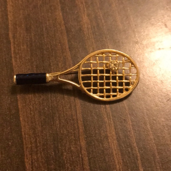Jewelry - Gorgeous Tennis Racquet Brooch 🎾